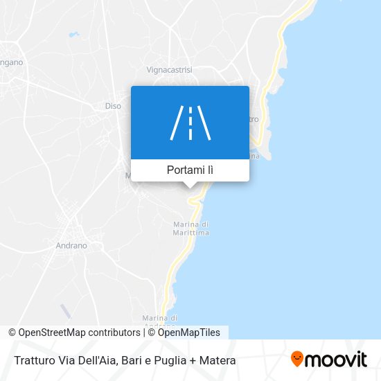 Mappa Tratturo Via Dell'Aia