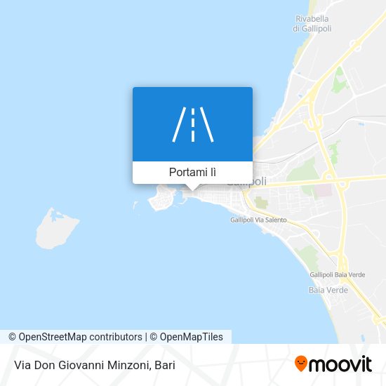 Mappa Via Don Giovanni Minzoni