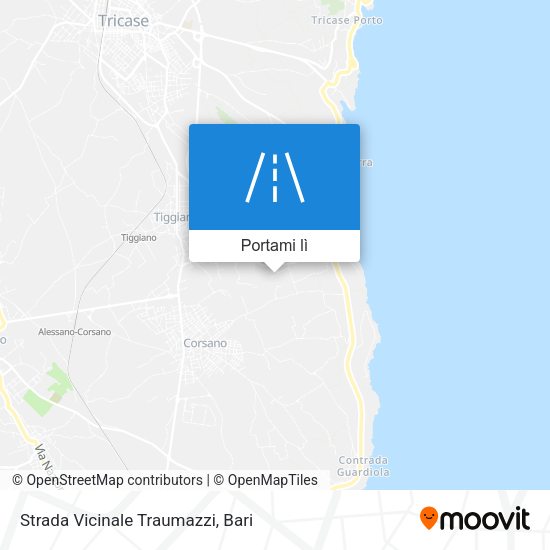 Mappa Strada Vicinale Traumazzi