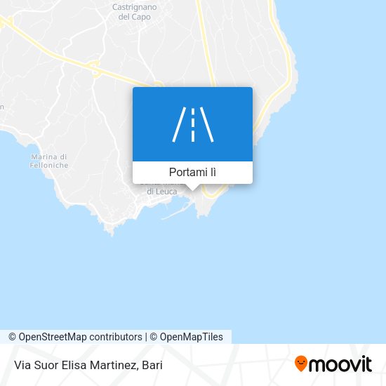 Mappa Via Suor Elisa Martinez