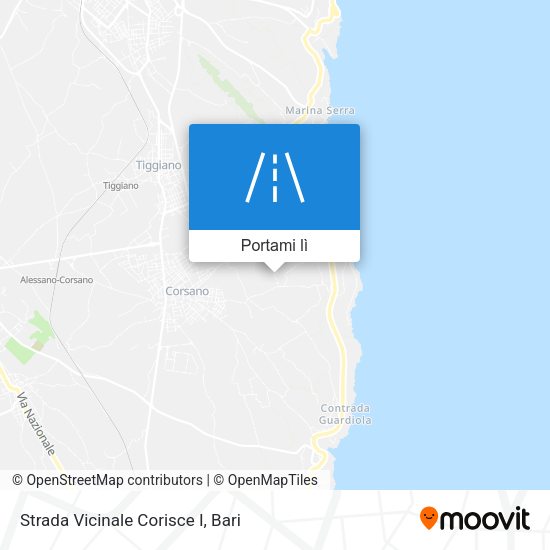 Mappa Strada Vicinale Corisce I