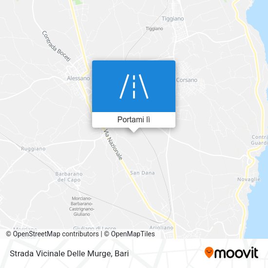 Mappa Strada Vicinale Delle Murge