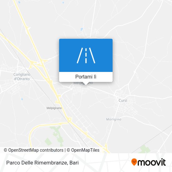 Mappa Parco Delle Rimembranze