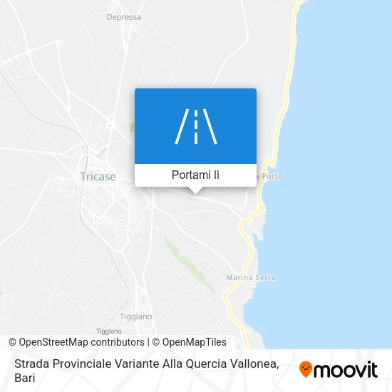 Mappa Strada Provinciale Variante Alla Quercia Vallonea