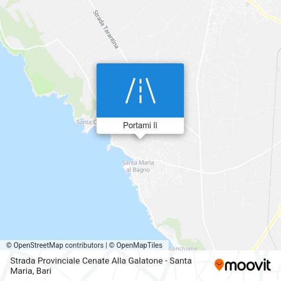 Mappa Strada Provinciale Cenate Alla Galatone - Santa Maria