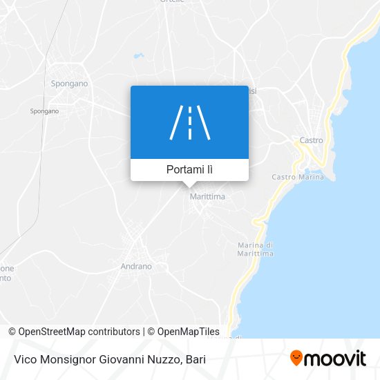 Mappa Vico Monsignor Giovanni Nuzzo
