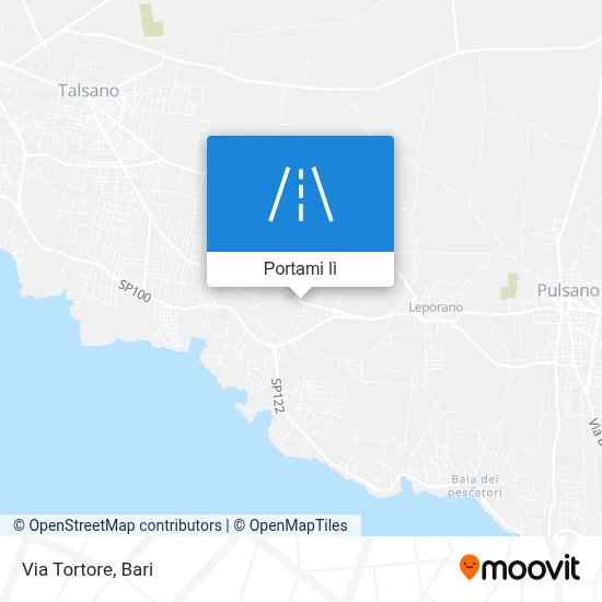 Mappa Via Tortore