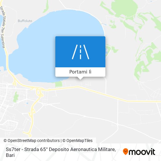 Mappa Ss7ter - Strada 65° Deposito Aeronautica Militare