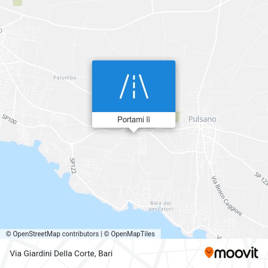 Mappa Via Giardini Della Corte