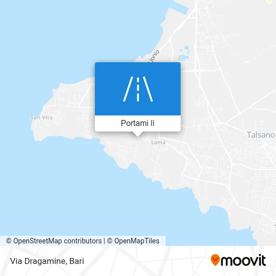 Mappa Via Dragamine