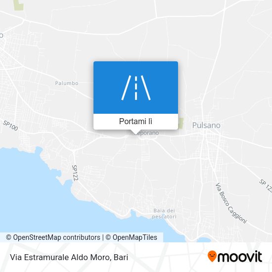 Mappa Via Estramurale Aldo Moro
