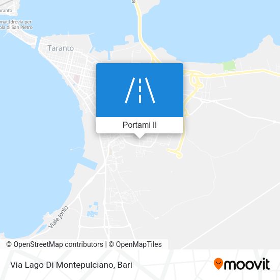 Mappa Via Lago Di Montepulciano