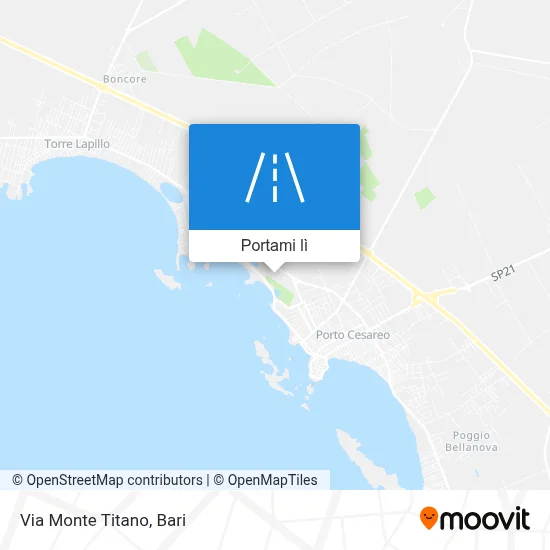 Mappa Via Monte Titano