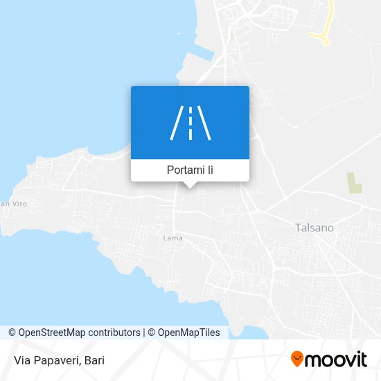 Mappa Via Papaveri