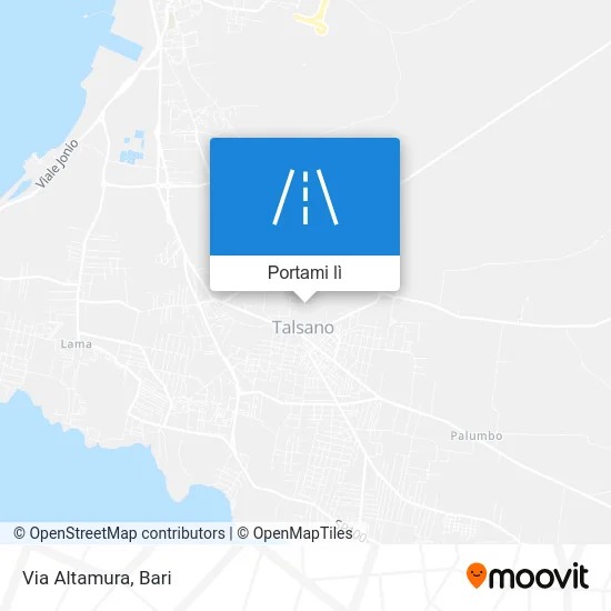 Mappa Via Altamura