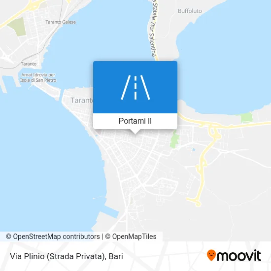 Mappa Via Plinio (Strada Privata)