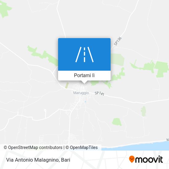 Mappa Via Antonio Malagnino
