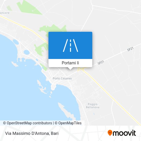 Mappa Via Massimo D’Antona