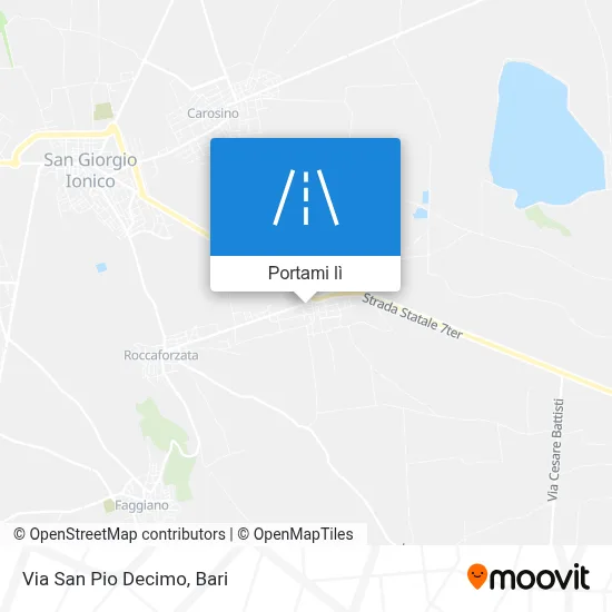 Mappa Via San Pio Decimo