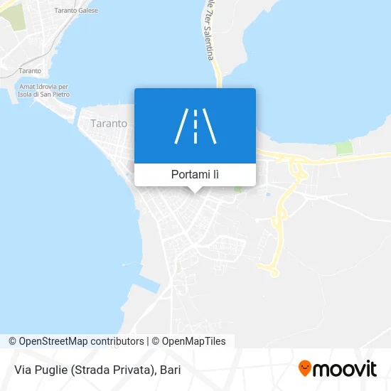 Mappa Via Puglie (Strada Privata)