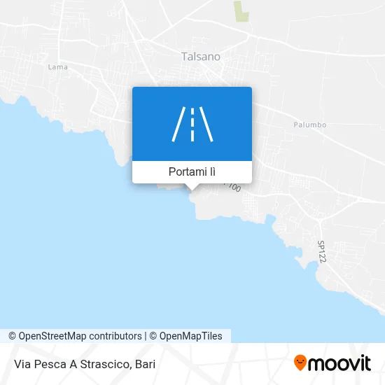 Mappa Via Pesca A Strascico