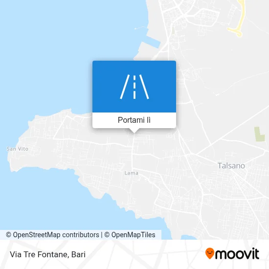 Mappa Via Tre Fontane