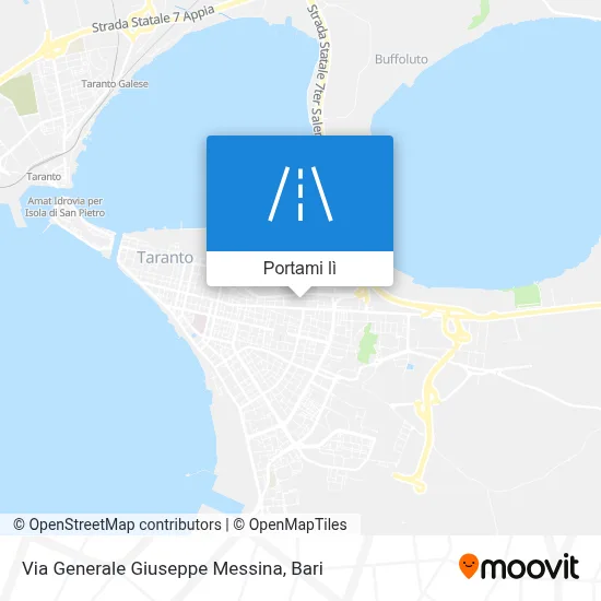 Mappa Via Generale Giuseppe Messina