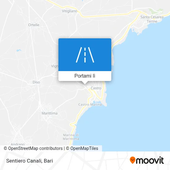 Mappa Sentiero Canali