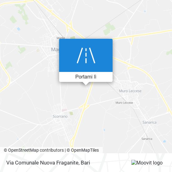 Mappa Via Comunale Nuova Fraganite