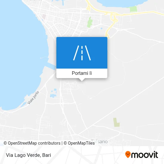 Mappa Via Lago Verde