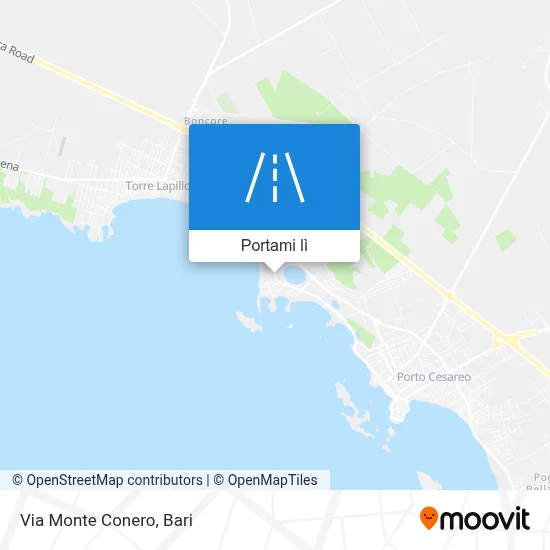 Mappa Via Monte Conero