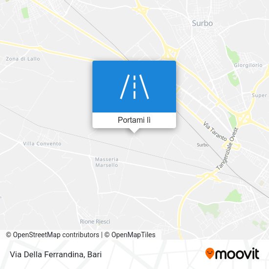 Mappa Via Della Ferrandina