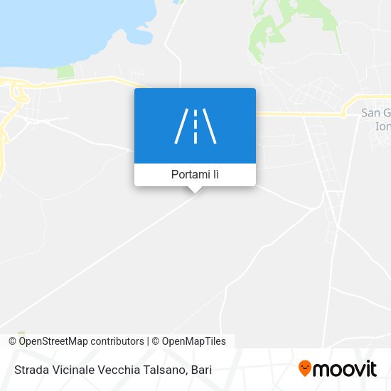 Mappa Strada Vicinale Vecchia Talsano