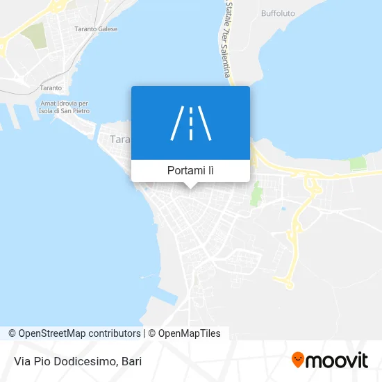 Mappa Via Pio Dodicesimo