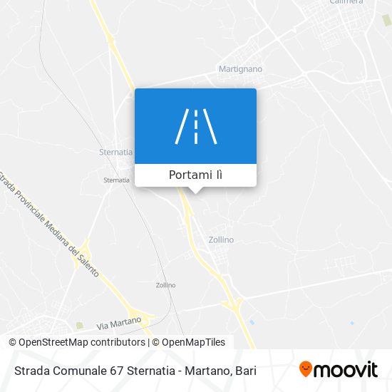 Mappa Strada Comunale 67 Sternatia - Martano