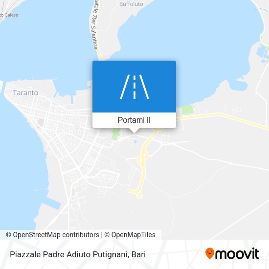 Mappa Piazzale Padre Adiuto Putignani