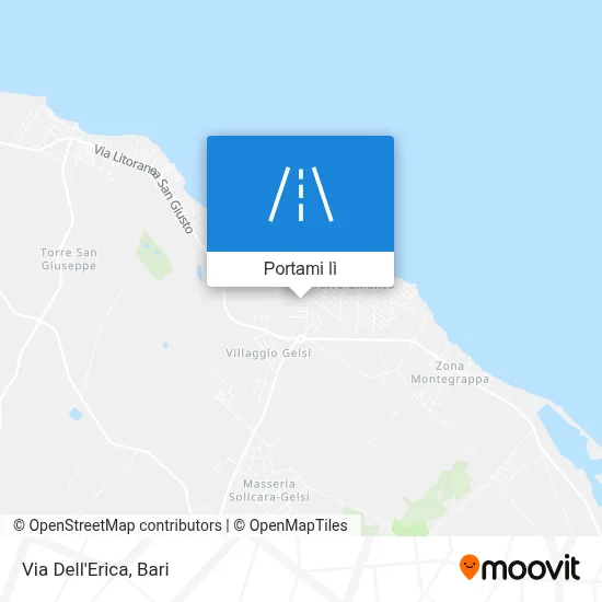 Mappa Via Dell'Erica