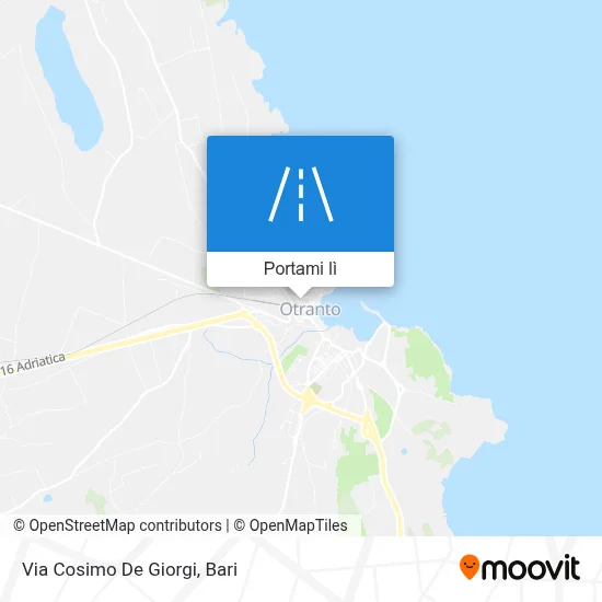 Mappa Via Cosimo De Giorgi