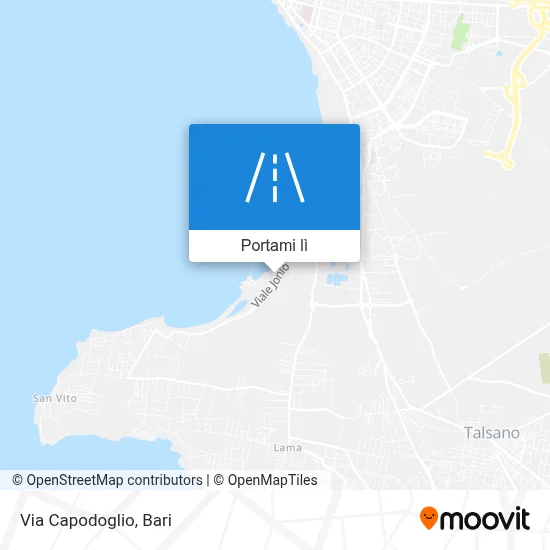 Mappa Via Capodoglio