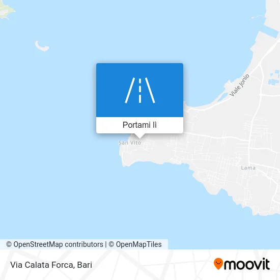 Mappa Via Calata Forca
