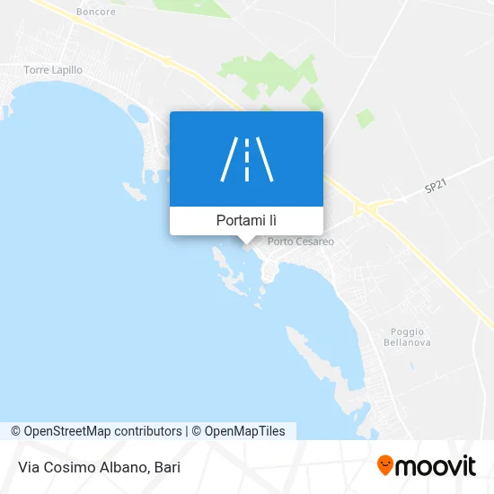 Mappa Via Cosimo Albano