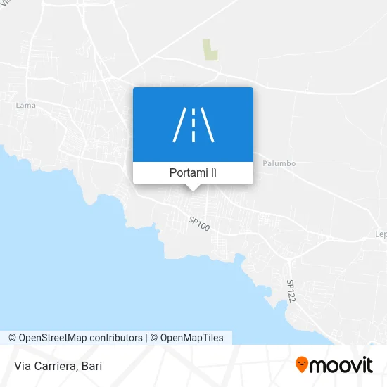 Mappa Via Carriera