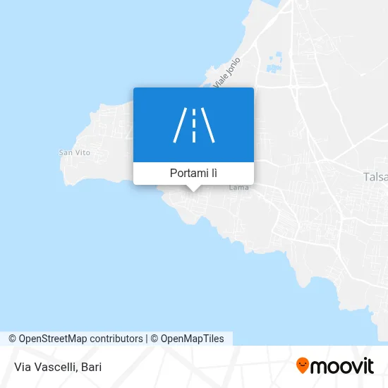 Mappa Via Vascelli