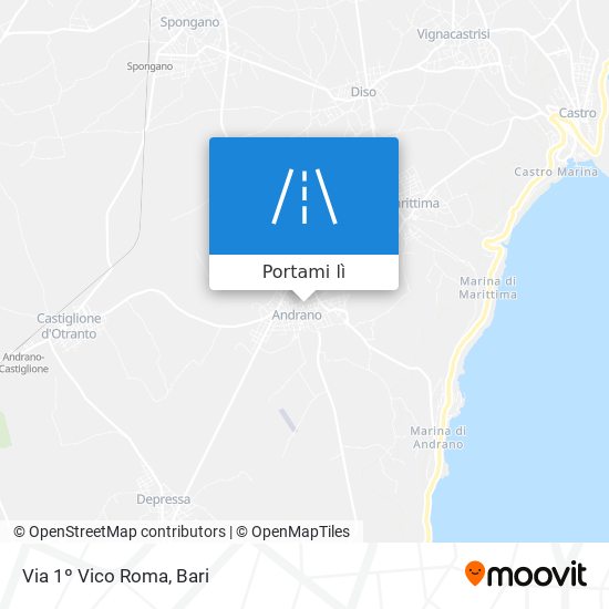 Mappa Via 1º Vico Roma