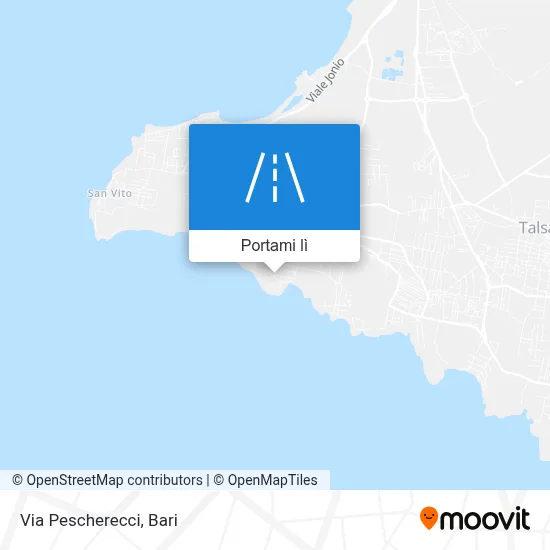 Mappa Via Pescherecci