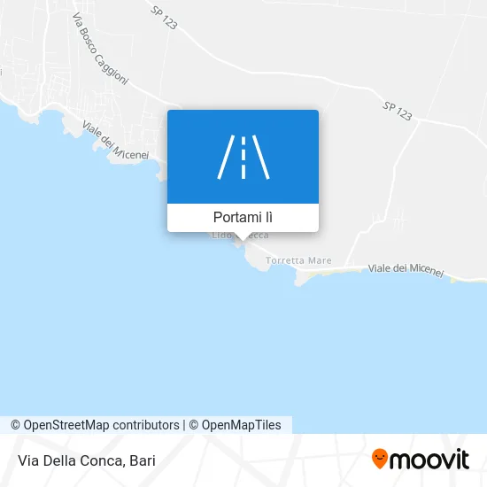 Mappa Via Della Conca