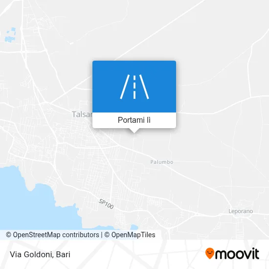 Mappa Via Goldoni