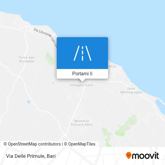 Mappa Via Delle Primule