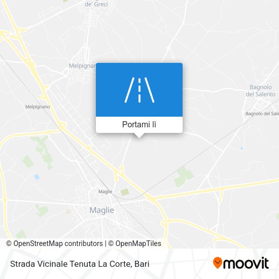 Mappa Strada Vicinale Tenuta La Corte