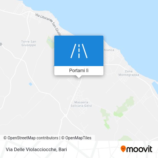 Mappa Via Delle Violacciocche
